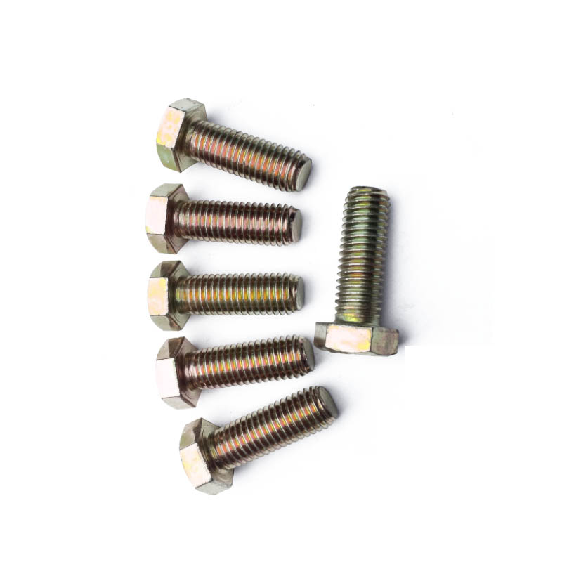 4.8 color-zinc full thread hex bolt