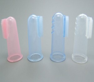 Baby Silicone Finger Toothbrush Baby Tongue Cleaning Toothbrush Finger Coating Baby Toothbrush