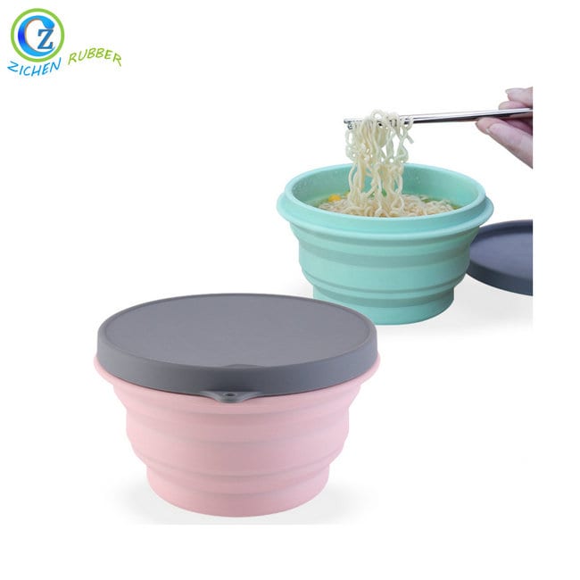Factory directly Silicone Collapsible Dish Drainer - Custom Folding Bowl Best Collapsible Silicone Bowl With Lid – Zichen