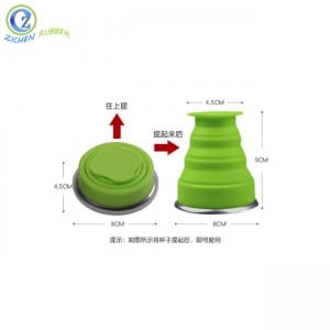 Wholesale Collapsible Silicone Measure Cups - High Quality Reusable Baking Cups Custom Silicone Foldable Cup – Zichen