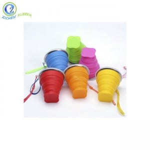 Chinese Professional Silicone Children Collapsible Cups - Colorful Silicone Collapsible Cups Custom Silicone Reusable Coffee Cup – Zichen