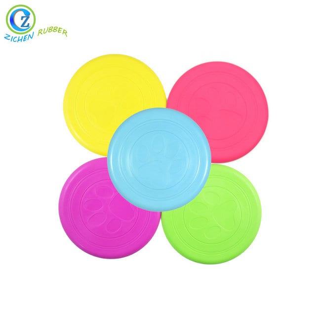 Hot Sale Custom Colorful Popular Silicone Rubber Pet Frisbee for Dog Featured Image