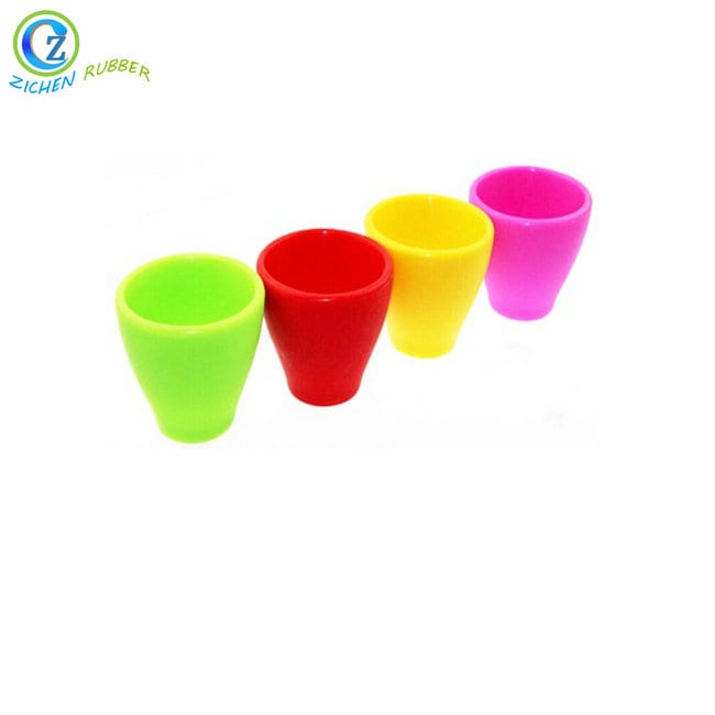 2019 wholesale price Silicone Wine Cup - Colored Silicone Folding Drinking Cup Portable Travel Camping Folding Silicone Cup – Zichen detail pictures