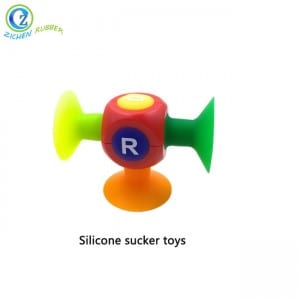 2017 China New Design Silicone Spatula - Creative Educational Style Kids Building Blocks Sucker Suction Funny Silicone Toys – Zichen
