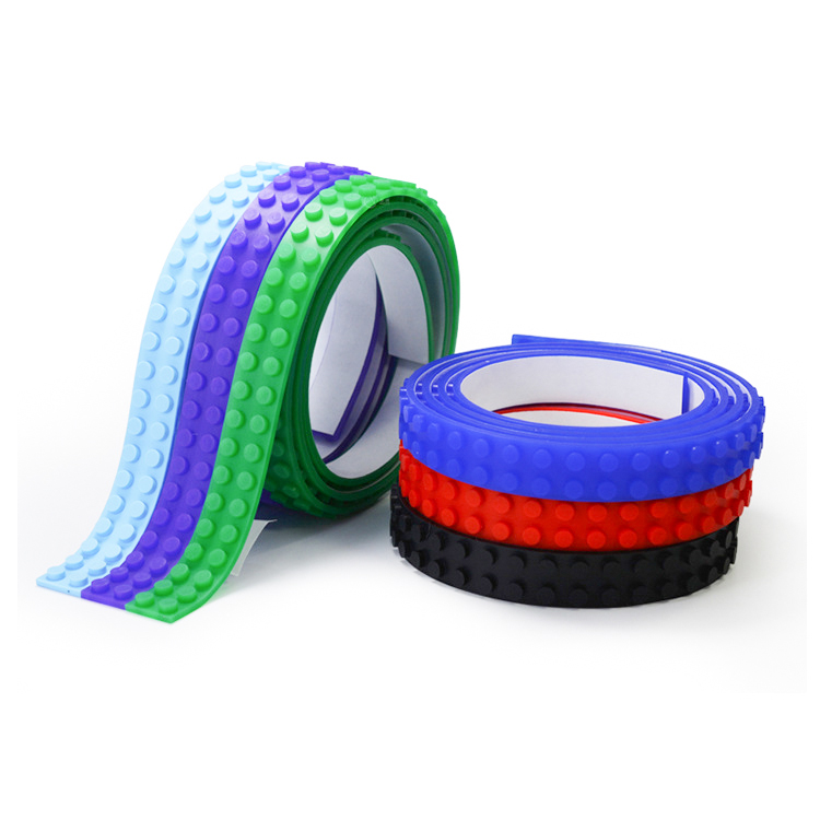 Educational Flexible Silicone Brick Tape Sticky Silicone Toy Brick Tape Featured Image
