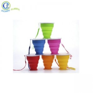 Excellent quality Outdoor Run Activitve Portable 160ml Collapsible Folding Silicone Cup