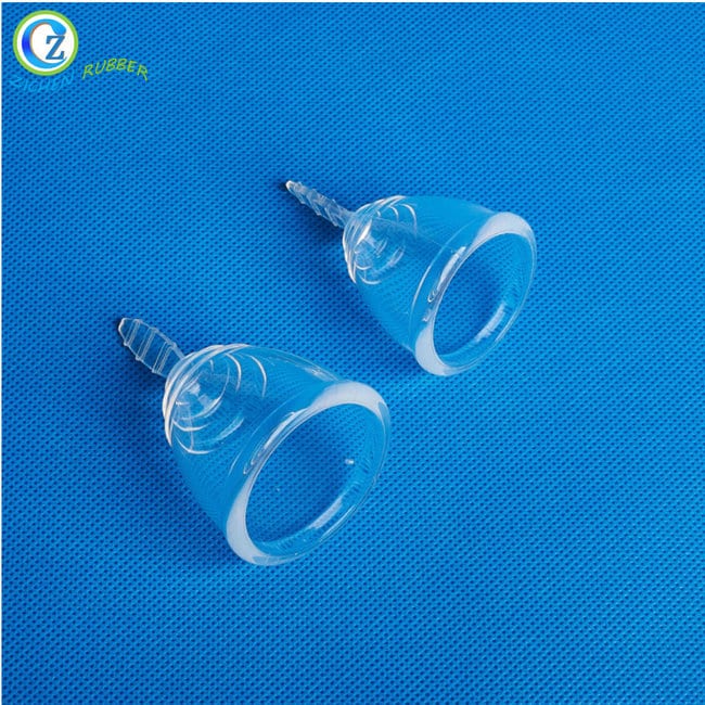 OEM manufacturer Engraved Silicone Wristband - Medical Grade Silicone Menstrual Cups Reusable Lady Menstruation Cups – Zichen detail pictures