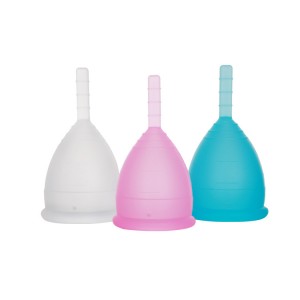 Medical Grade Silicone Menstrual Cup with Copper Feminine Hygiene Product Lady Menstruation Cup