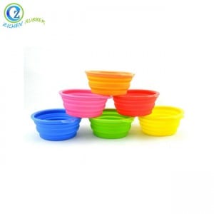 Custom Collapsible Silicone Dog Bowl High Quality Silicone Dog Bowl