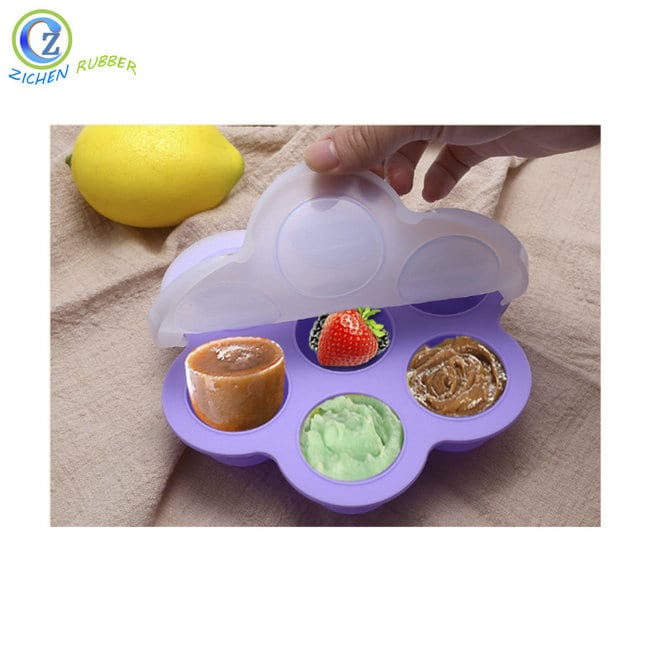 Reasonable price Food Grade Silicone Baby Cup - Large Cocktail Ice Cube Tray Silicone Ice Cube Holder with Lid – Zichen