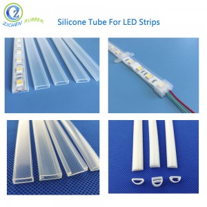 Diffuser Outdoor Led Profile Round Custom Silicone Sleeve Rubber Hose Flexible LED Strip Tube