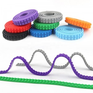 Educational Silicone Toy Block Tape High Quality Diy Silicone Sucker Building Blocks